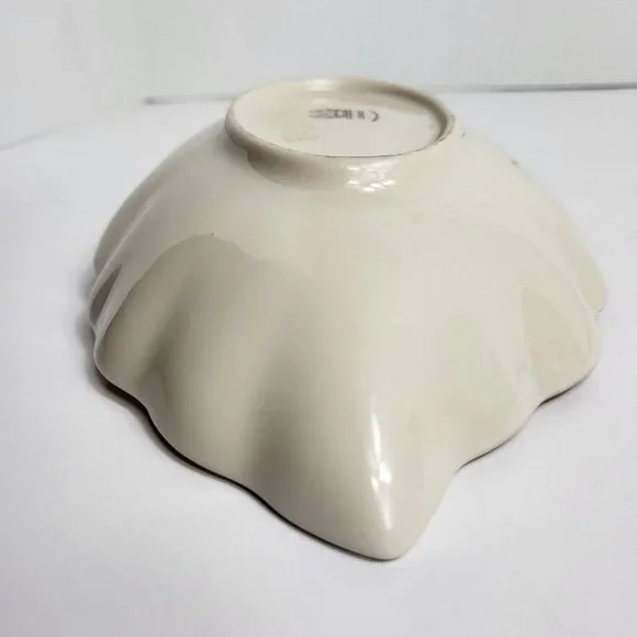 Lenox Candy Trinket Jewelry Dish Leaf With Silver Trim Vintage USA Home Decor - Picture 12 of 16